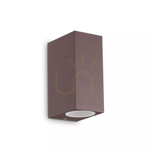 Kontrollera Utomhus vägglampa Ideallux UP AP2 Nero svart aluminium G9 115344
