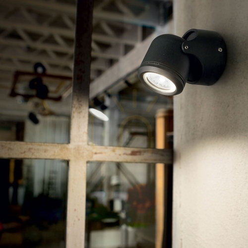 Kontrollera Utomhusvägglampa Ideallux Xeno AP1 Nero svart GU10 129464