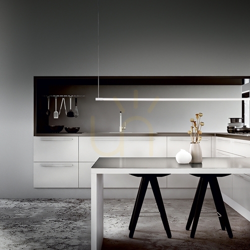 Kontrollera Pendellampa Ideallux Yoko SP Bianco vit LED 17W 146 cm 258898