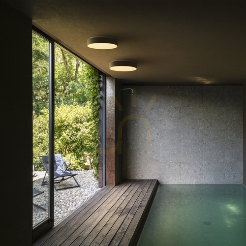 Kontrollera Plafond Ideallux Ziggy PL D045 svart LED 45 cm 307206