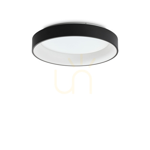 Kontrollera Plafond Ideallux Ziggy D060 svart LED 43W 59,5 cm 307213
