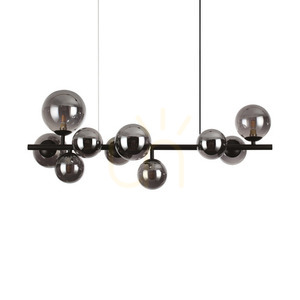 Pendellampa Ideallux Perlage SP10 Fume 10xG9 svart glas metall 271408 0 Pendellampa Ideallux Perlage SP10 Fume 10xG9 svart glas metall 271408 small 0