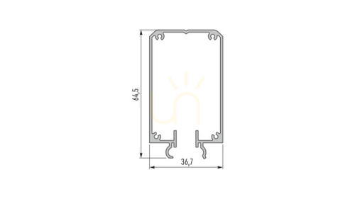 Kontrollera Monteringsprofil LUMINES TALIA M2 silveranodiserad 1 m 10-0354-10
