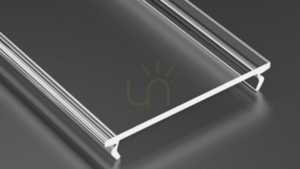 Transparent PC-täcklock för LUMINES WIDE LED-profiler, 2 m small 0