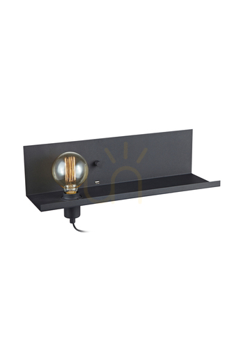 Kontrollera Vägglampa Markslojd Multi svart metall USB dimmer 106482