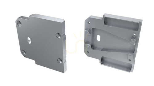 Kontrollera Lumines DOPIO ändlock i aluminium med hål, silver 12-0205-10