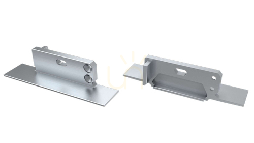 Kontrollera Lumines ZATI vänster ändlock i aluminium, silverfärgat, med öppning 12-0905-10