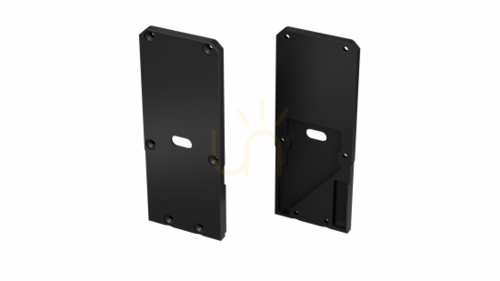 Kontrollera ALU-slutlock för LED-profil LUMINES UNICO + Talia M2 svartlackerat vänster med hål