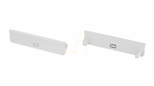 Kontrollera Vit ABS-ändlock Lumines SOLIS med fräst öppning 12-1161-01