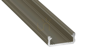 LED-profil LUMINES typ D inox anodiserad 1 m small 0