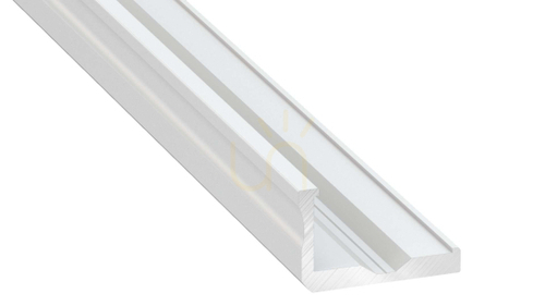Kontrollera LED-profil LUMINES typ F vitlackerad 2 m