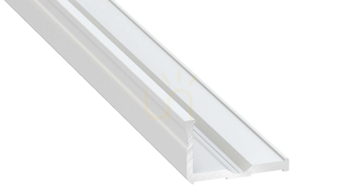 Kontrollera LED-profil LUMINES typ E vitlackerad 2 m