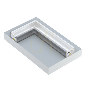 LED-profil i aluminium LUMINES X, anodiserad inox, 2,02 m small 4