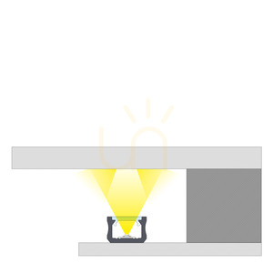 LED-profil i aluminium LUMINES X, anodiserad inox, 2,02 m small 7