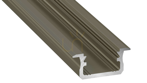 Kontrollera LED-profil LUMINES typ B inox anodiserad 1 m