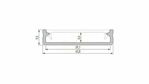 LED-profil LUMINES SOLIS INOX anodiserad 2020 mm small 1