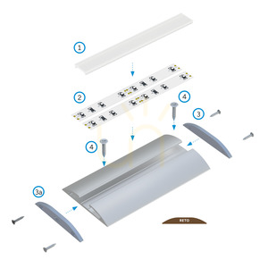 LUMINES RETO silveranodiserad LED-profil 2,02 m – 10-0524-20 small 6