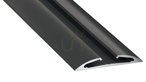 Kontrollera LED-profil LUMINES typ Reto svart anodiserad 2 m