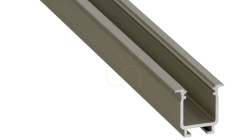 Kontrollera LED-profil LUMINES typ W inox anodiserad 1 m