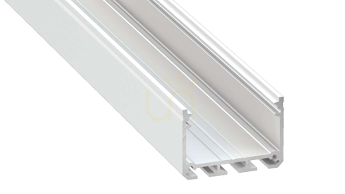 Kontrollera LUMINES LED-profil typ ILEDO vitlackerad 2 m