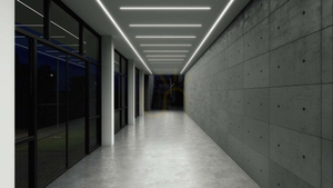 LED-profil LUMINES typ inSileda vitlackerad 1 m small 2