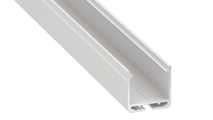 LED-profil LUMINES typ Dileda vitlackerad 1 m small 0