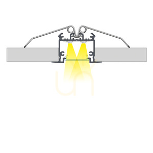 Infälld LED-profil LUMINES inTALIA vitlackerad 2,02 m small 6