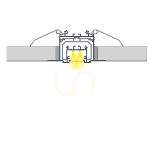 Infälld LED-profil LUMINES inTALIA vitlackerad 2,02 m small 8