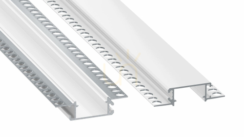 Kontrollera LED-profil LUMINES typ Zati vitlackerad 2 m