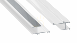 LED-profil LUMINES typ APA12 vitlackerad 1 m small 0
