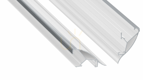 Kontrollera LED-profil LUMINES typ Conva vitlackerad 1 m