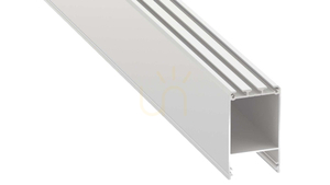 LED-profil LUMINES typ Claro vitlackerad 1 m small 0
