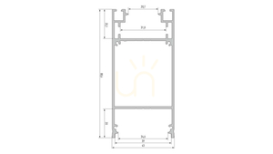 LUMINES LED-profil typ Dulio silveranodiserad 1 m small 1