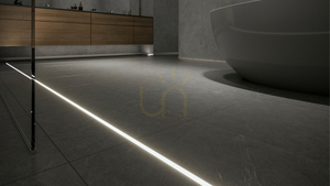 Lumines RUNO infälld LED-profil, svartlackerad, 2,02 m small 4
