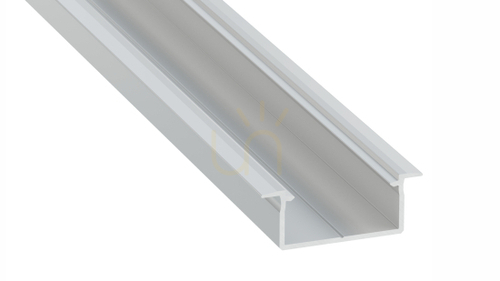 Kontrollera LED-profil LUMINES typ Gemi silver anodiserad 2 m