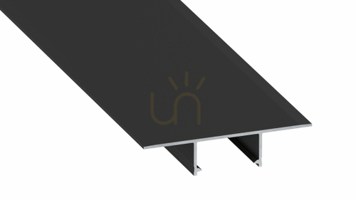 Kontrollera LED-profil LUMINES typ Platon svartlackerad 1 m