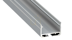 Utanpåliggande LED-profil LUMINES typ SILEDA silveranodiserad 2 m small 0