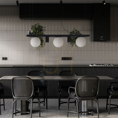 Kontrollera Svart pendellampa med hylla Zuma Line PLANT 5555 SHELF