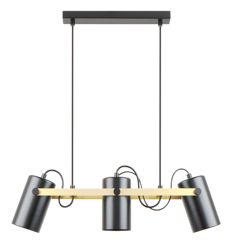 Kontrollera Upphängningslampa A8162-3A RESI BLACK MAT-GOLD/MATT