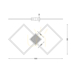 Zuma Line HEX RLX96474-1D guldfärgad taklampa small 1