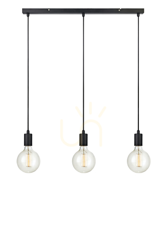Kontrollera Pendant Light Markslojd SKY 3-Light Black Metal 68 cm 106336