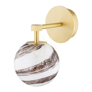 Vägglampa ARGON Aruba vit brons mässing E14 IP20 8500 small 3
