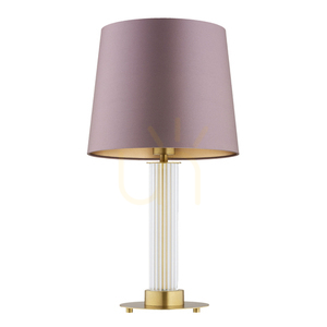 Bordslampa ARGON Hampton 8542 transparent mässing E27 small 1