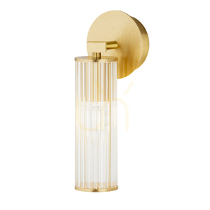 Vägglampa ARGON Hampton transparent mässing E14 IP20 8497 small 1