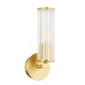 Vägglampa ARGON Hampton transparent mässing E14 IP20 8497 small 3