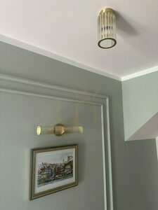 Vägglampa ARGON Hampton transparent mässing E14 7203 small 1