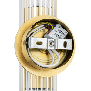 Vägglampa ARGON Hampton transparent mässing E14 7203 small 6