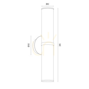 Vägglampa ARGON Hampton transparent mässing E14 7203 small 8