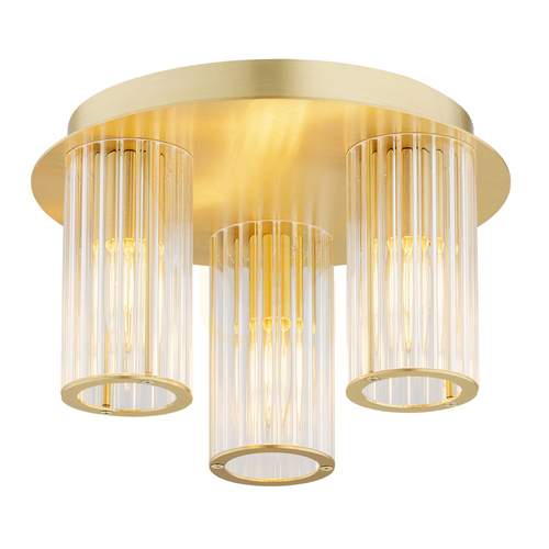 Kontrollera Plafond ARGON Hampton transparent glas mässing 3xE14 6304