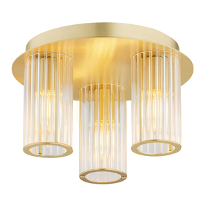 Plafond ARGON Hampton transparent glas mässing 3xE14 6304 small 0
